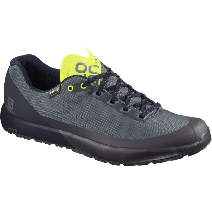 Chaussure Running Salomon Femme Grise / Noir - Salomon ACRO - France (8145-KQOPL)